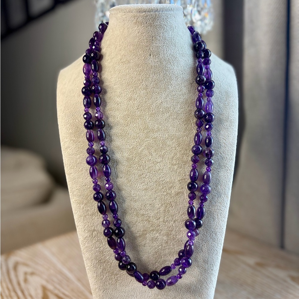 1. Jay King DRT Amethyst Double Strand Necklace
